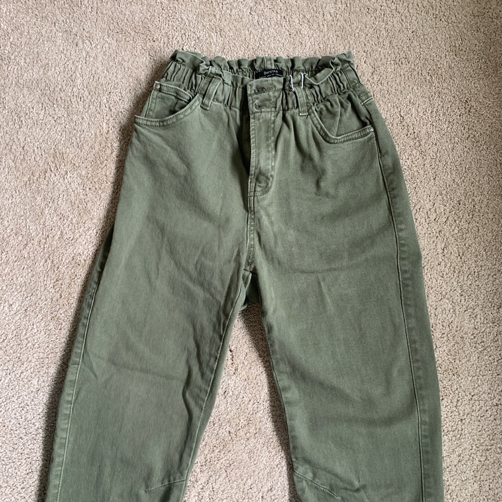 Bershka Green Jeans
